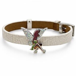 SWAROVSKI | Leather Bracelet with Crystal Disney Tinkerbell  Charm